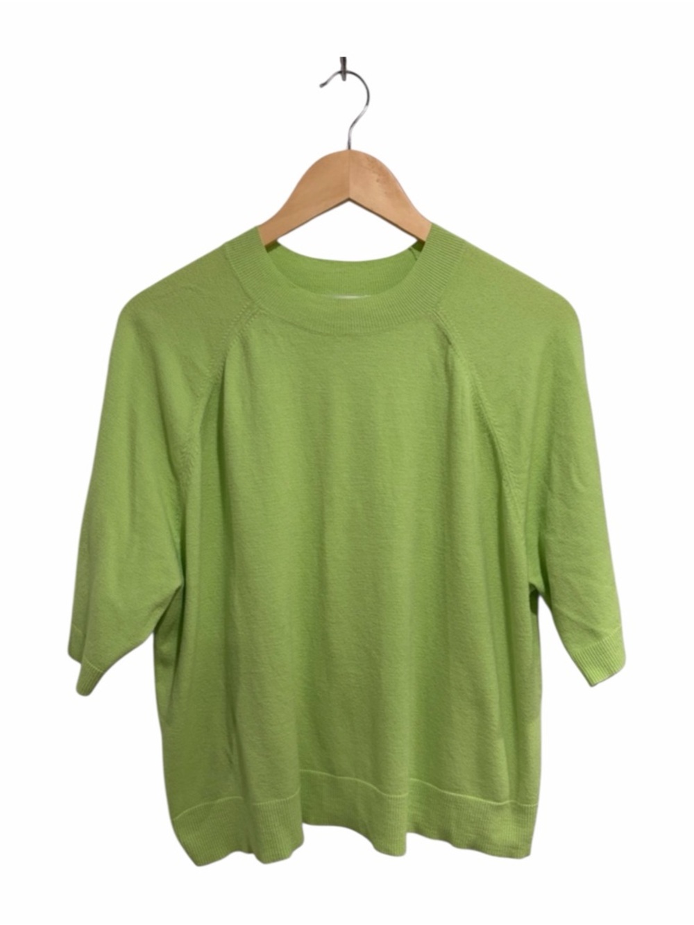 Joe Fresh Lime Green Short Sleeve Knit Sweater
